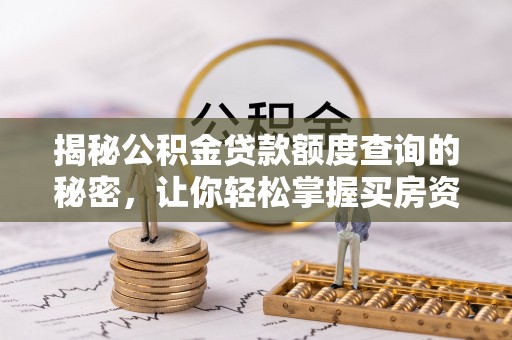马尾揭秘公积金贷款额度查询的秘密，让你轻松掌握买房资金规划