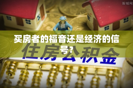 马尾买房者的福音还是经济的信号？